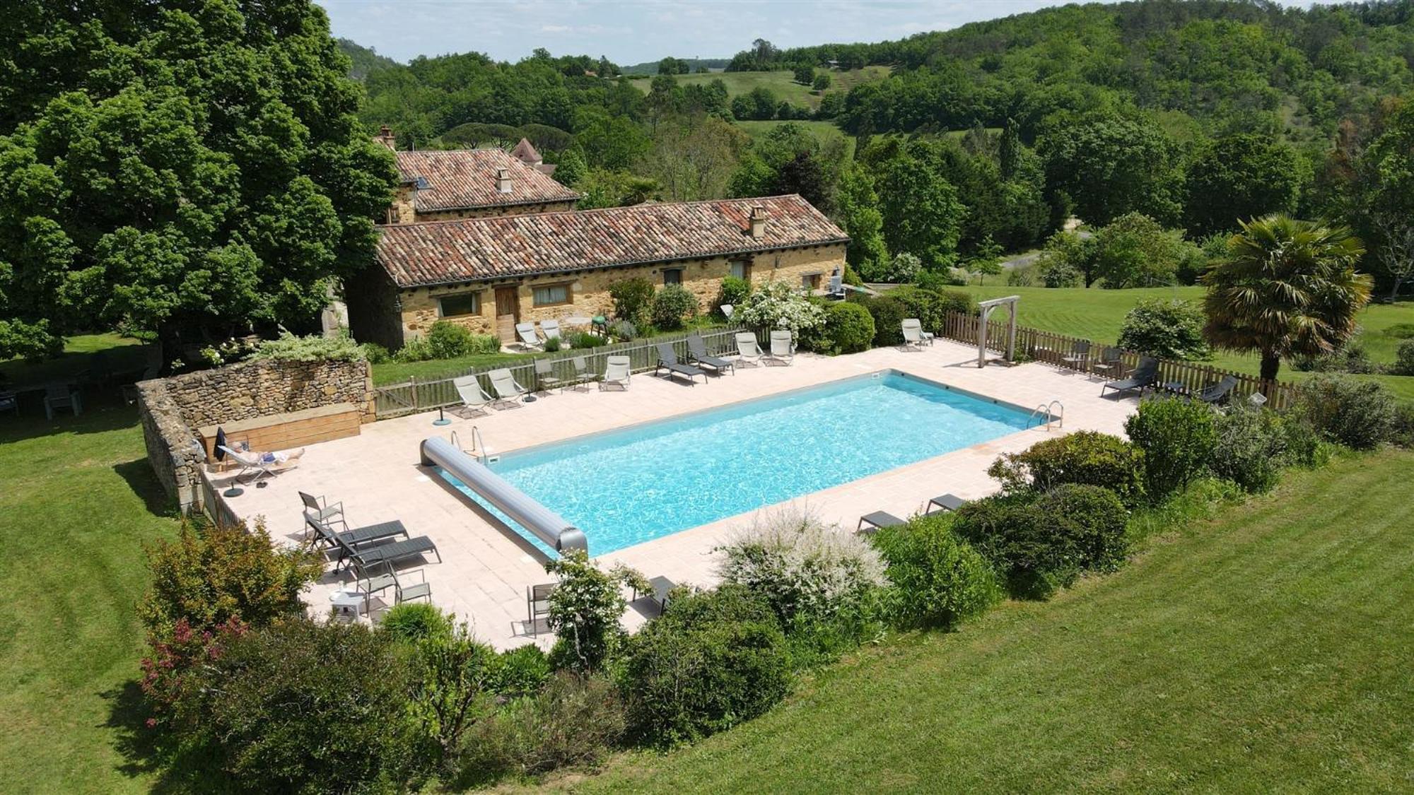 Domaine De Cournet Haut, A 17Th Century Property Set On A Calm, Idyllic Domain With Pool, Tennis, Bikes And More Les Vauries Eksteriør billede